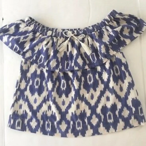 Madewell 'Balcony' Ikat Off the Shoulder Top Small - Picture 5 of 5
